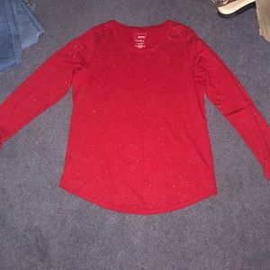 Sparkly Red Long-sleeve T-Shirt